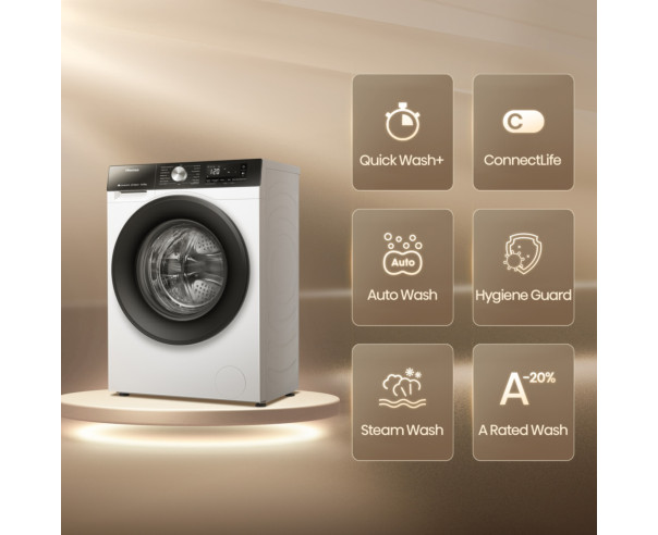 HISENSE - Máq. LavarSecar Roupa WD3S1043BW3 – Lavar e Secar Roupa – stockin.pt
