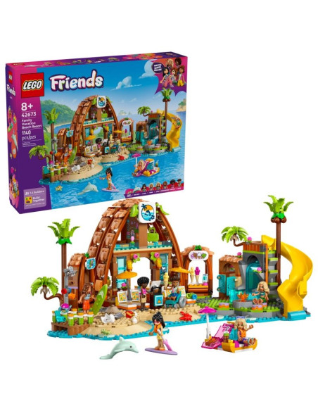 LEGO Resort de praia de férias em família 42673 – Friends – stockin.pt
