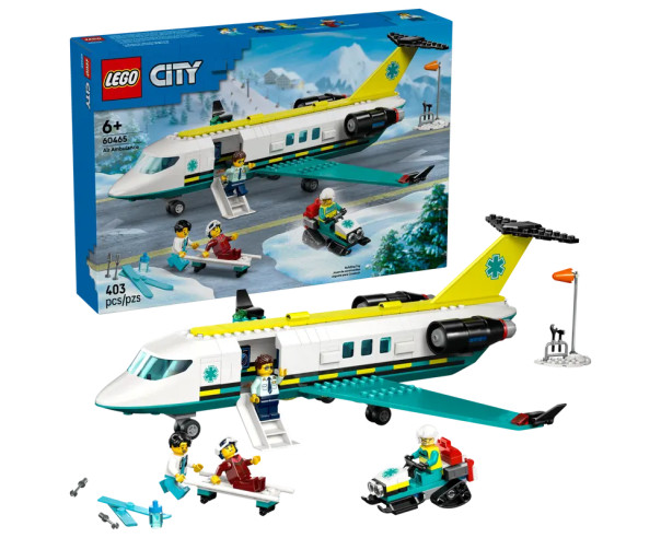 LEGO Avião de Ambulância Aérea de Emergência 60465 – City – stockin.pt