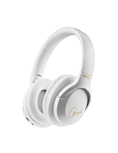 NGS - Auscultadores Bluetooth com Microfone ARTICAGREEDWHITE – Auscultadores – stockin.pt