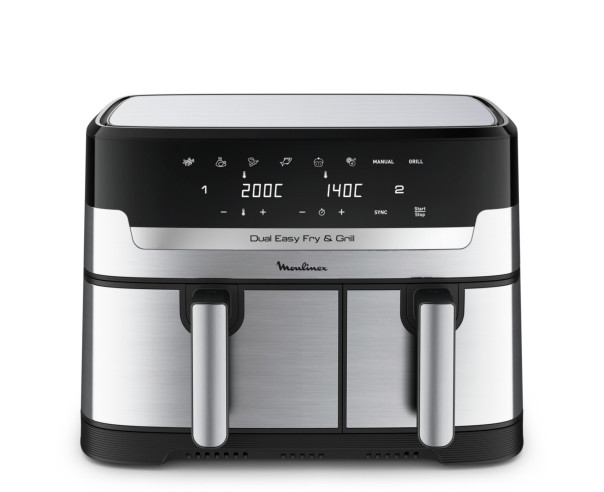 MOULINEX - Fritadeira sem Óleo Easy Fry & Grill Dual EZ905D20 – Fritadeiras – stockin.pt