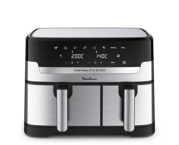 MOULINEX - Fritadeira sem Óleo Easy Fry & Grill Dual EZ905D20 – Fritadeiras – stockin.pt