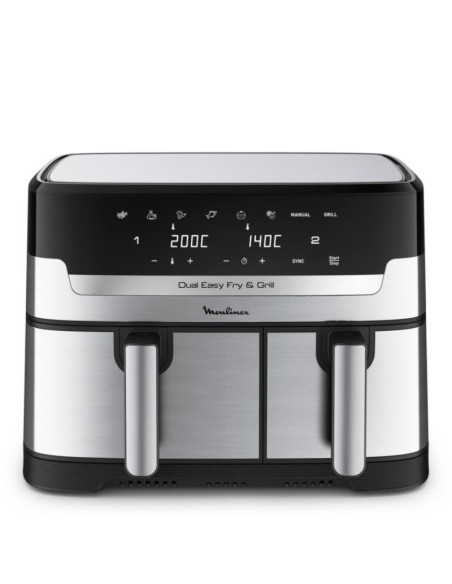 MOULINEX - Fritadeira sem Óleo Easy Fry & Grill Dual EZ905D20 – Fritadeiras – stockin.pt