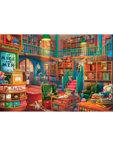 EDUCA - Puzzle 1000 Livraria 19925 – Adultos – stockin.pt