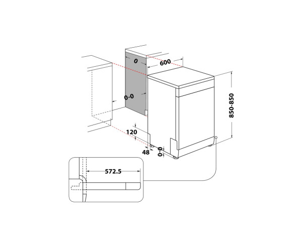 WHIRLPOOL - Máq. Lavar Loiça WFC 3C26 P – Lavar Loiça - 60Cm – stockin.pt