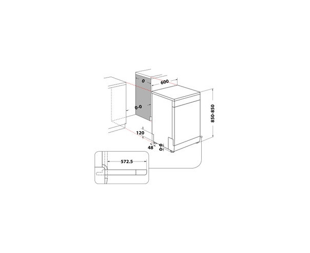 INDESIT - Máq. Lavar Loiça I0F D651 X – Lavar Loiça - 60Cm – stockin.pt