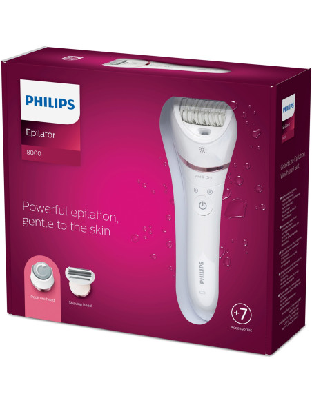 PHILIPS - Depiladora S8000 BRE73010 – Depiladoras – stockin.pt