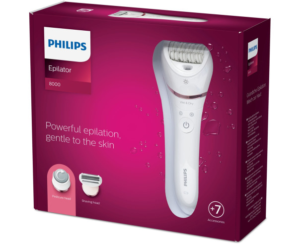 PHILIPS - Depiladora S8000 BRE73010 – Depiladoras – stockin.pt