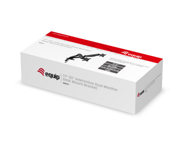 EQUIP - Suporte 2x Monitor 1732 Interact. 650121 – Suportes Monitor – stockin.pt