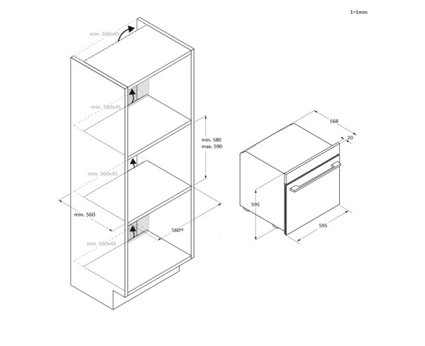 CANDY - Forno Encastre CA6N5B3EHTX – Fornos – stockin.pt