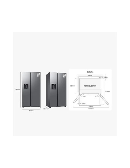 SAMSUNG - Side by Side RS70F65KDTEF – Side by Side – stockin.pt