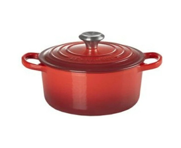 LE CREUSET - Cocotte Redonda Signature 20cm Cereja 21177200600430 – Ferro Fundido – stockin.pt
