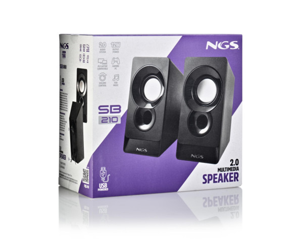 NGS - Altifalante para PC 12W SB210 – Colunas – stockin.pt