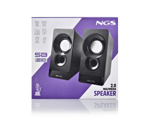 NGS - Altifalante para PC 12W SB210 – Colunas – stockin.pt