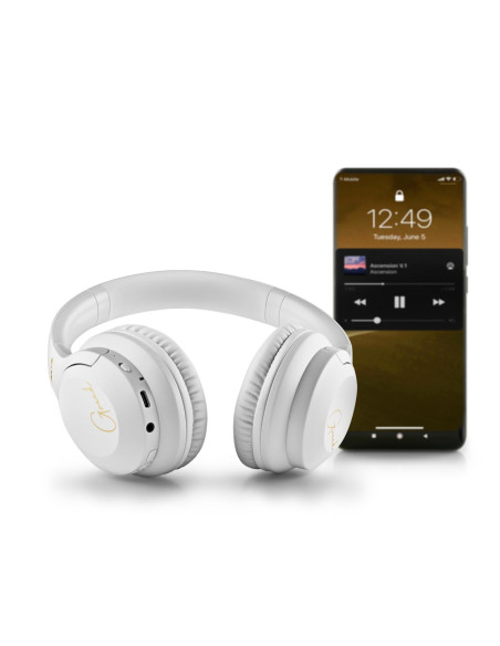 NGS - Auscultadores Bluetooth com Microfone ARTICAGREEDWHITE – Auscultadores – stockin.pt