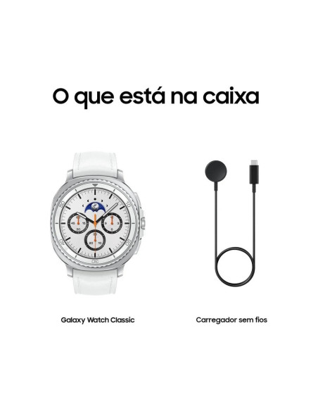 SAMSUNG - Galaxy Watch8 Classic 46mm BT Branco SM-L500NZWAEUB – SmartWatches – stockin.pt