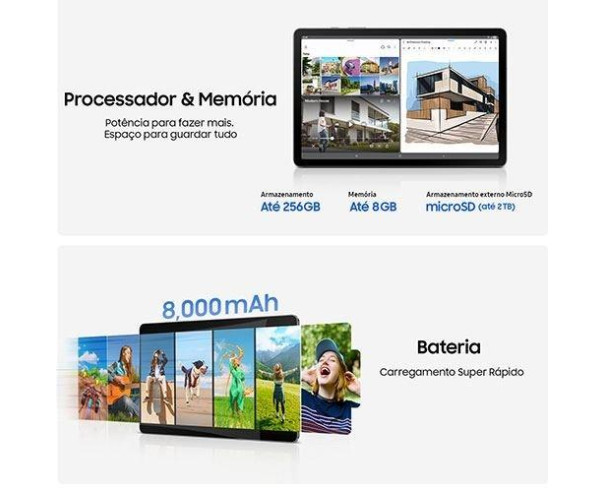 SAMSUNG - Galaxy Tab S10 Lite Wi-Fi 128GB Cinzento SM-X400NZAREUB – Tablets – stockin.pt
