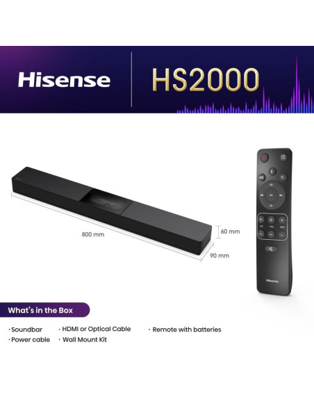 HISENSE - SoundBar HS2000 – Soundbars – stockin.pt