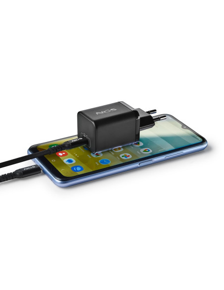 NGS - Carregador de Parede 65W com saída USB-C e cabo USB-C-USB-C de 1,5M BUD65W-C – Alimentação – stockin.pt