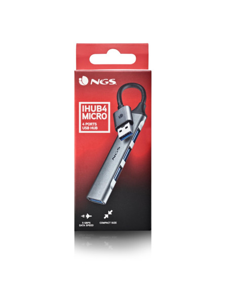 NGS - HUB 1 x USB 3.2 Gen 1 3 x USB2.0 IHUB4MICRO – Hubs USB – stockin.pt