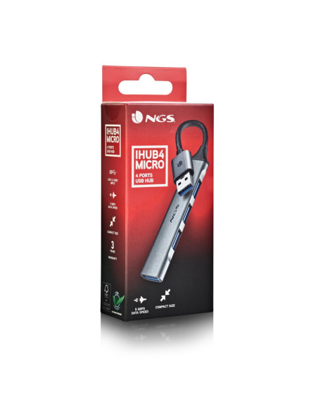 NGS - HUB 1 x USB 3.2 Gen 1 3 x USB2.0 IHUB4MICRO – Hubs USB – stockin.pt