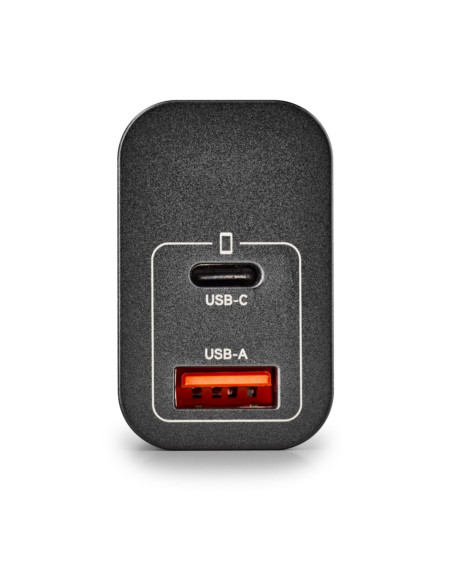 NGS - Carregador de Parede 20W com 2 portas USB-C USB-A ERA20WBLACK – Alimentação – stockin.pt