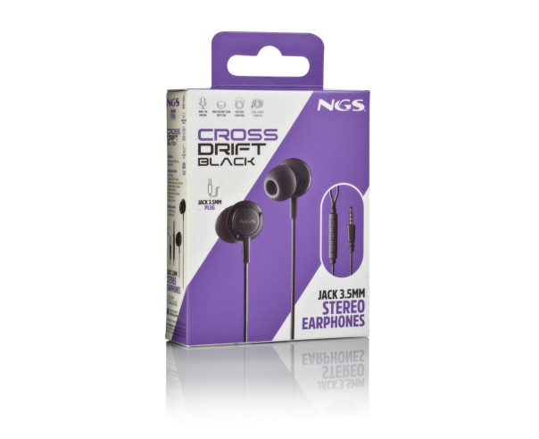 NGS - Auriculares com Microfone CROSSDRIFTBLACK – Auriculares – stockin.pt