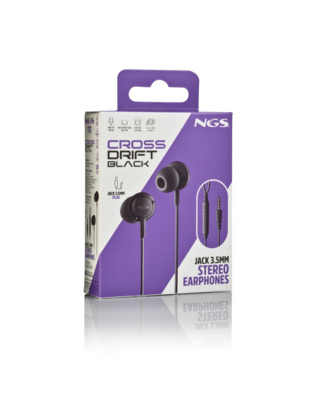 NGS - Auriculares com Microfone CROSSDRIFTBLACK – Auriculares – stockin.pt