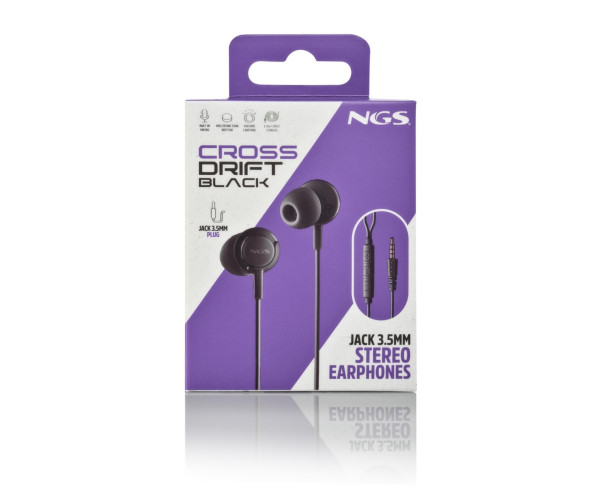 NGS - Auriculares com Microfone CROSSDRIFTBLACK – Auriculares – stockin.pt