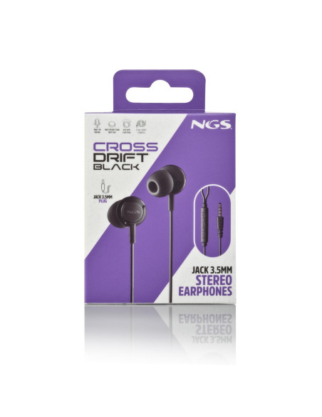 NGS - Auriculares com Microfone CROSSDRIFTBLACK – Auriculares – stockin.pt