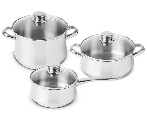 SILAMPOS - Conj. 3 Peças Low Cost Classic Glass 637122V70520 – Trens de Cozinha – stockin.pt