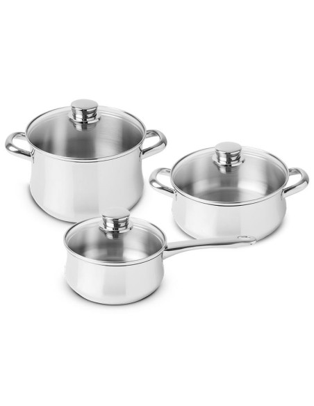 SILAMPOS - Conj. 3 Peças Low Cost Classic Glass 637122V70520 – Trens de Cozinha – stockin.pt