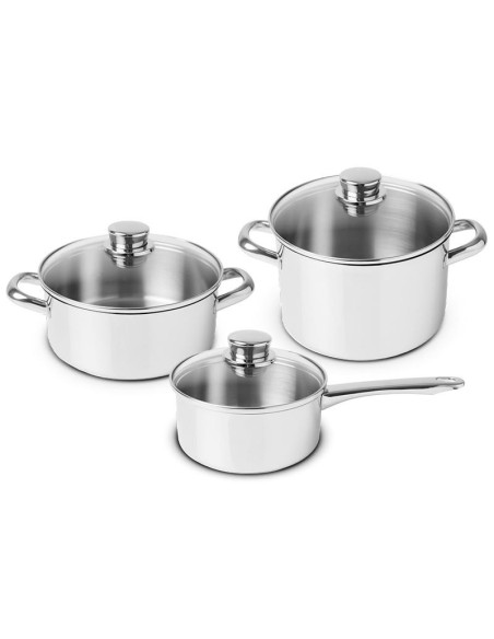 SILAMPOS - Conj. 3 Peças Low Cost Essential Glass 63C122WG0520 – Trens de Cozinha – stockin.pt