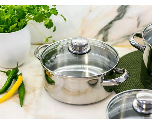 SILAMPOS - Conj. 3 Peças Low Cost Essential Glass 63C122WG0520 – Trens de Cozinha – stockin.pt