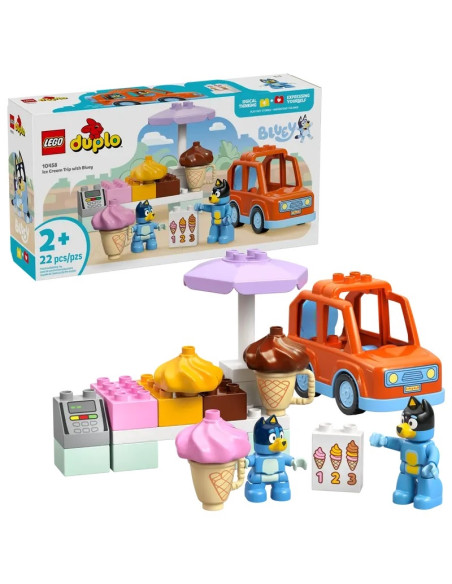 LEGO Passeio para Gelados com a Bluey 10458 – DUPLO – stockin.pt