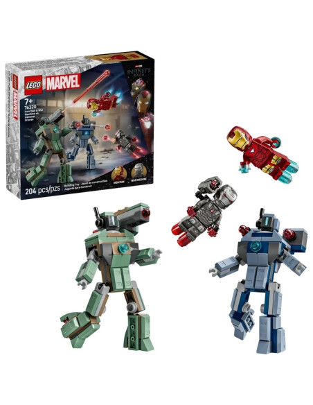 LEGO Iron Man e Máquina de Guerra contra Drones Hammer 76320 – Spider Man – stockin.pt