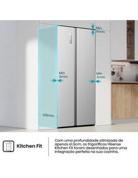 HISENSE - Side by Side RS3P558NEIE – Side by Side – stockin.pt