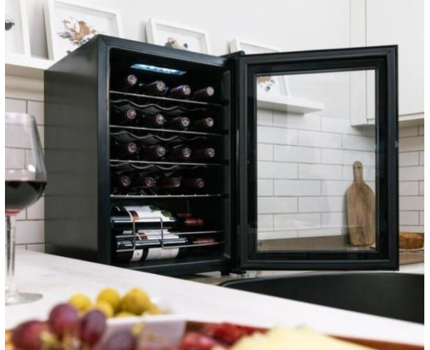 CECOTEC - Cave de Vinho GrandSommelier 2050 Black Compressor 122 – Caves de Vinho – stockin.pt