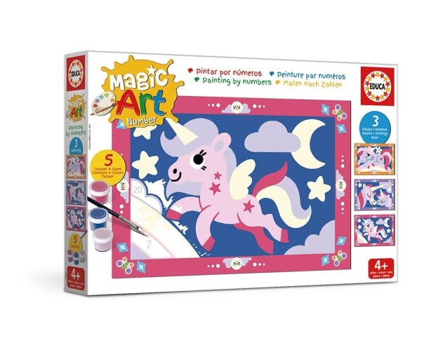 EDUCA - Number Art - UnicorniosFadas 20288 – Didáticos – stockin.pt