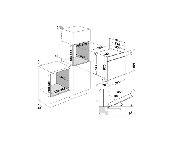 HOTPOINT - Forno Multifunções HAO 458HSU1 B – Fornos – stockin.pt