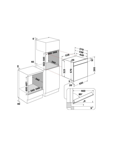 HOTPOINT - Forno Multifunções HAO 458HSU1 B – Fornos – stockin.pt