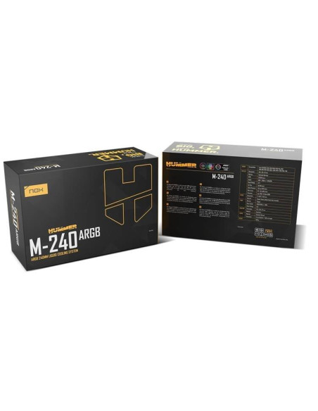 NOX - Watercooler Black M-240 ARGB NXHUMMERM240ARGB – Modding & Cooling – stockin.pt