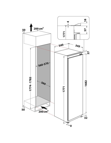 HOTPOINT - Congelador Encastre HASD18F013A1 – Congelador de Encastre – stockin.pt