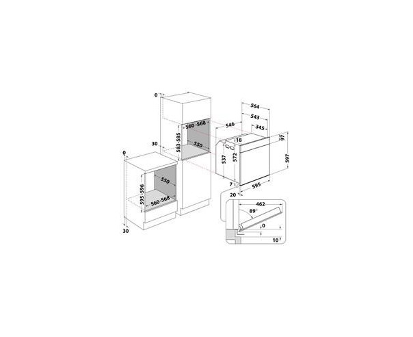 WHIRLPOOL - Forno WOI7A8FPT1SXA – Fornos – stockin.pt