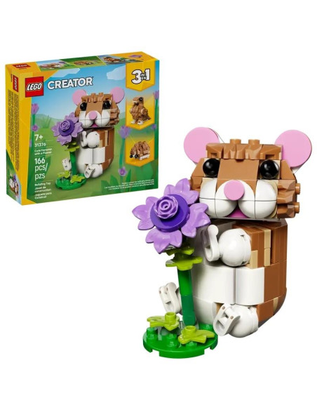 LEGO - Hamster Adorável com Flor 31376 – Creator 3in1 – stockin.pt
