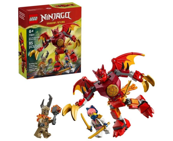 LEGO - Pack de Batalha do Robô Dragão do Kai 71851 – Ninjago – stockin.pt
