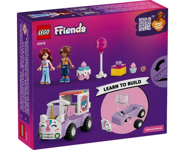 LEGO - Carro de Entrega de Bolos em Forma de Unicórnio 42675 – Friends – stockin.pt