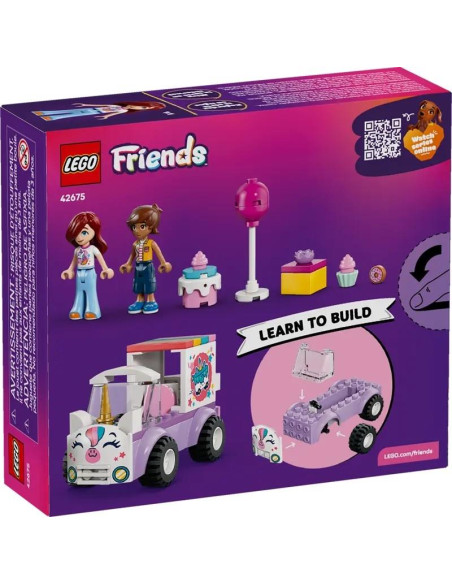 LEGO - Carro de Entrega de Bolos em Forma de Unicórnio 42675 – Friends – stockin.pt