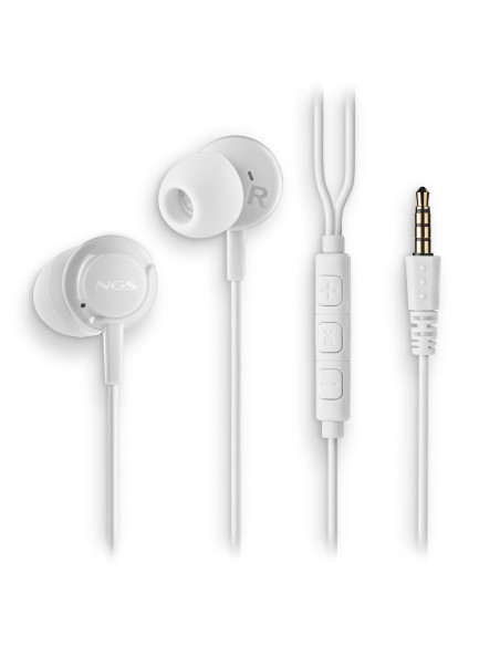 NGS - Auriculares com Microfone CROSSDRIFTWHITE – Auriculares – stockin.pt
