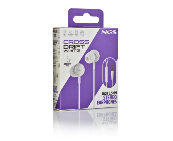 NGS - Auriculares com Microfone CROSSDRIFTWHITE – Auriculares – stockin.pt